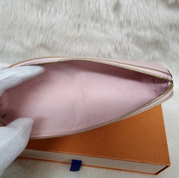 ❌️SOLD❌️Authentic LV Damier Azur Elizabeth Pencil Pouch Rose Ballerine - Picture 11 of 16